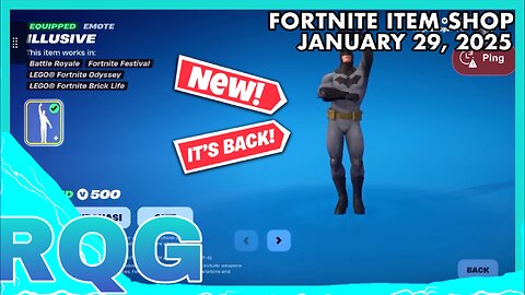 BATMAN CAPED CRUSADER PACK IS BACK+HATSUNE MIKU CAR & EMOTE! FORTNITE ITEM SHOP (January 29, 2025)