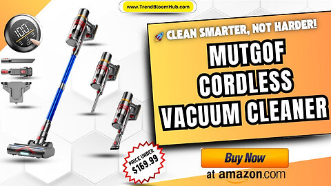 🏡 MUTGOF Cordless Vacuum – High Performance at an Affordable Price! 🏡