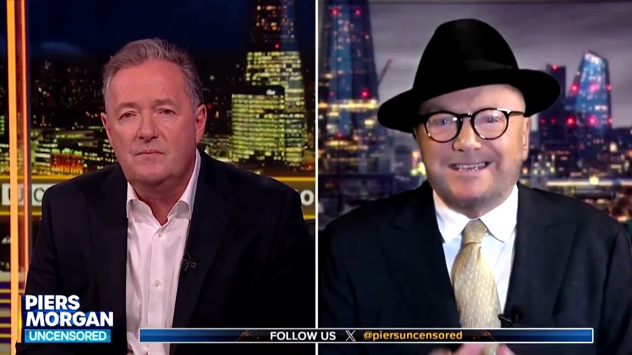 Piers Morgan (Corporate Cock Sucker) and George Galloway. (Well done, George) 👏👏👏