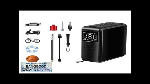 150PSI Portable Bike Inflation Air Pump 70W Power Output 2400mAh Power Bank Review