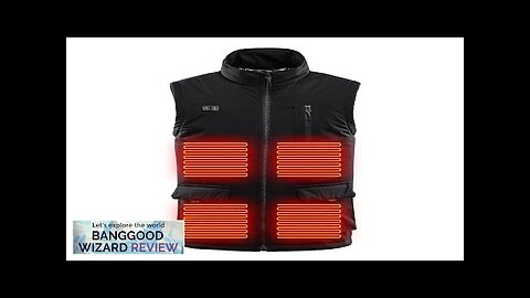 TENGOO HV-11B Unisex 11 Places Heating Vest 3-Gears Heated Jackets USB Electric Review