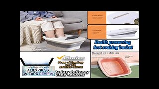 Foldable Footbath Massage Bucket Soaking Bucket Folding Basin Spa Foot Bath Bucket Review