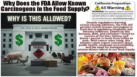 Why Does the FDA Allow Known Carcinogens in the Food Supply?