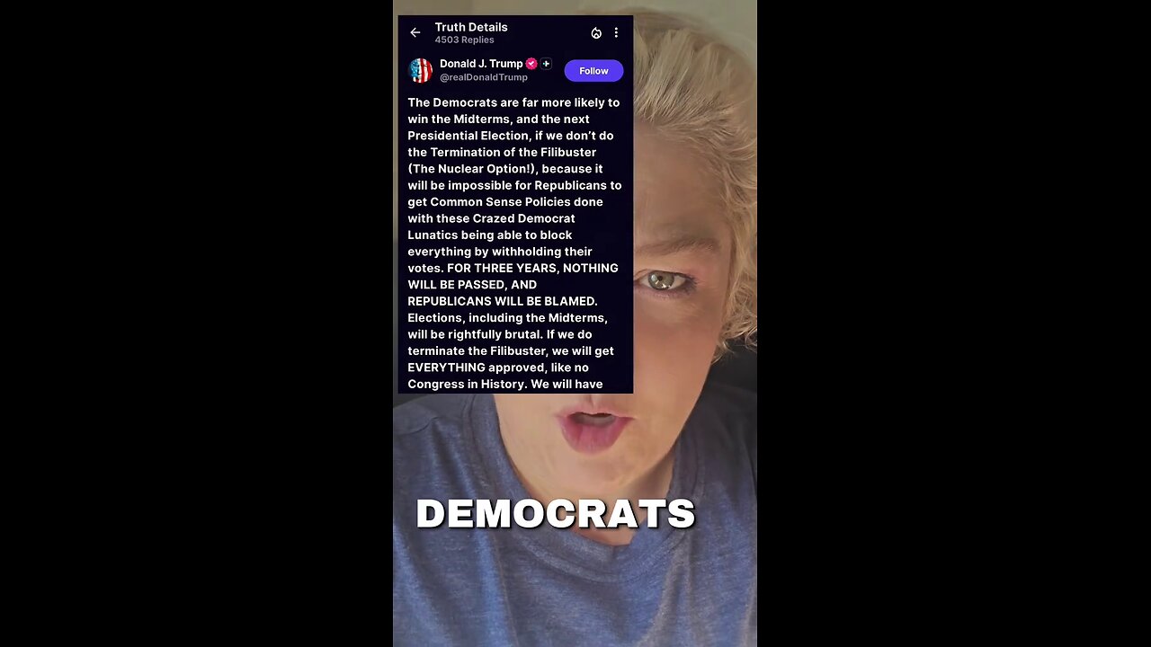 Termination of the Filibuster Panic