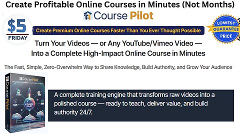 Create Profitable Online Courses in Minutes (Not Months)