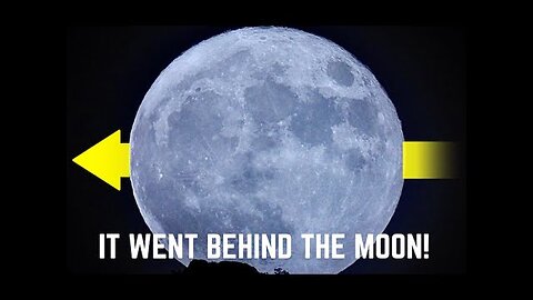 Man captures something REMARKABLE on camera I don't think he was supposed to SEE!! BEHIND the Moon?!