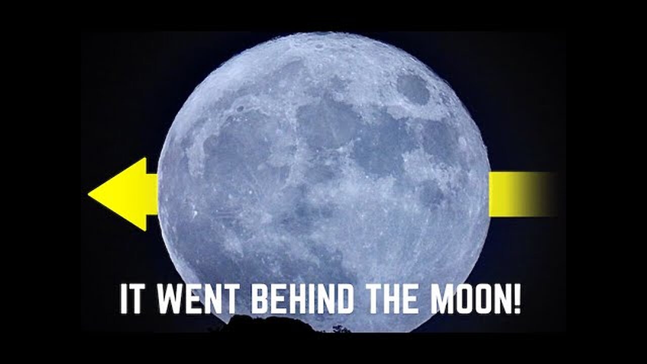 Man captures something REMARKABLE on camera I don't think he was supposed to SEE!! BEHIND the Moon?!