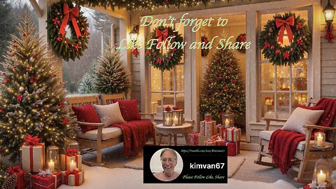 Christmas Porch Vibes 2026 Smooth Jazz Snow Falling Ambience
