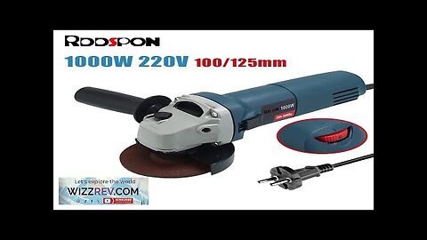 1000W Electric Angle Grinder 220V Corded Grinding Machine 6 Speeds 100/125mm Electric Review