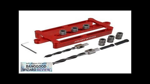 ENJOYWOOD X320 Self Centering Dowelling Jig Metric Inch Dowel Punch Locator Drilling Review