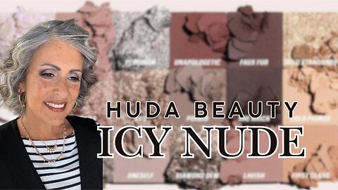 Glam Eye Look for Mature Women | Huda Beauty Icy Nude Palette + New Drugstore Makeup! 💄✨