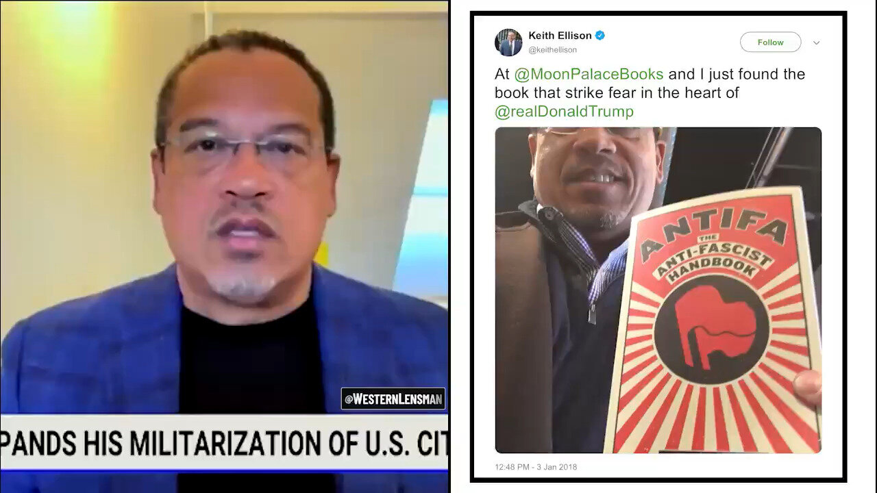 Keith Ellison Develops Antifa-Amnesia As Dems/Media Push Effort To Erase Terror Group From Existence
