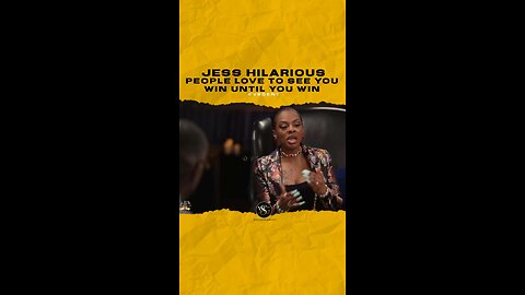 @jesshilarious_official People love to see you win until you win. #jesshilarious 🎥 @clubshayshay