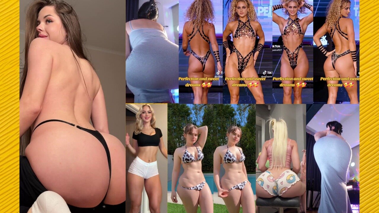 Ass compilation - Big bank tiktok challenge ❤️ClipchampGirls 2025