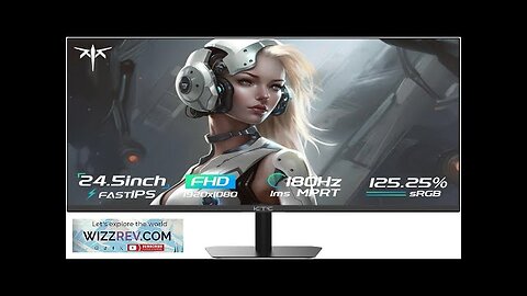 KTC 24.5 Inch Gaming Monitor FHD 1080P Fast IPS 180Hz 125% sRGB Review