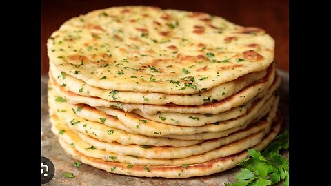 Cheesy soft and fluffy Turkish bread bazlama filled with potatoes