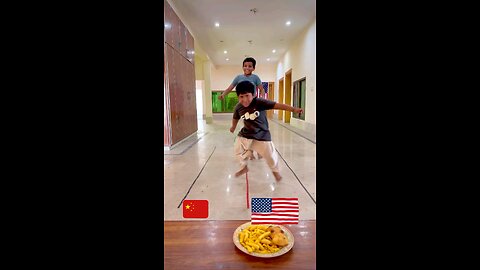 🇨🇳 vs 🇺🇸 Jump Battle Challenge | Funny Kids Competition | Who Wins The Final Round?