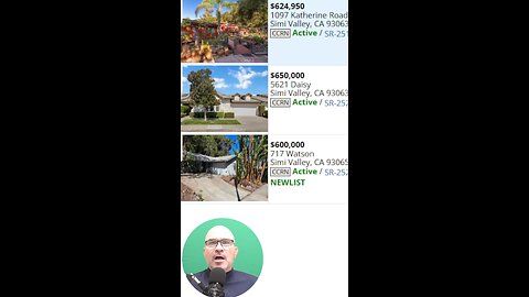 3 HOMES FOR SALE IN SIMI VALLEY: $600,000 - $650,000 Price Range