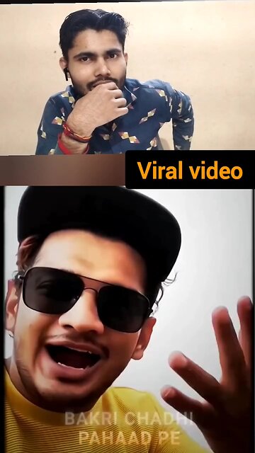 Bakri chadhi pahad per aur udhar Se utar jaaiye