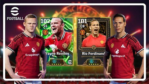 Rio Ferdinand & Wayne Rooney eFootball Card Review, Build & Gameplay | eFootball | Player Review