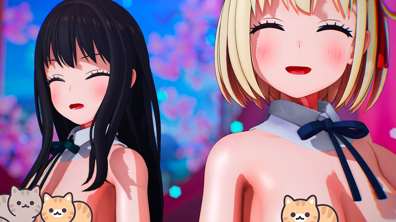 【MMD リコリスリコイル 4K60fps】《Chisato Nishikigi (錦木 千束) Takina Inoue (井ノ上 たきな)》~『ハイファイレイヴァー (Hi-Fi Raver)』