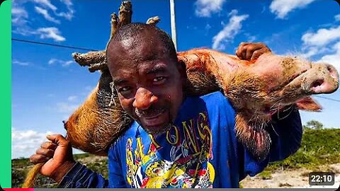 Bahamas BAREHAND Pig Hunting!! Carribean’s Most DANGEROUS Food!!