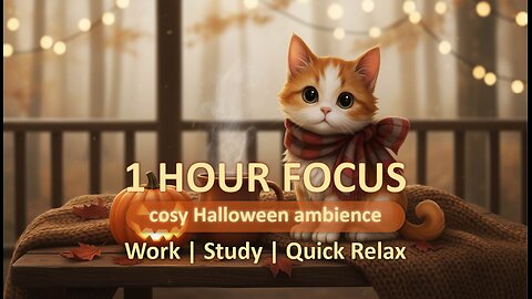 Will Your Join Ginger For A Cup Of Tea? | Cosy Autumn Ambience | Relax, Chill | Birdsong And Purring