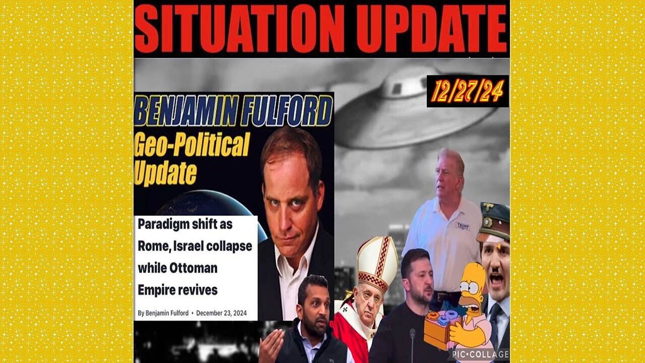 SITUATION UPDATE 12/27/24 - No way out, Geopolitical Update: Narration + Article By Benjamin Fulford