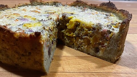 Root Veggie Quiche With Hashbrown Crust (Nightshade/Dairy Free)