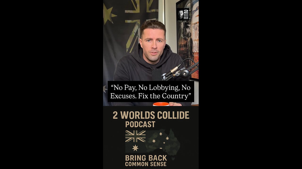 “No Pay, No Lobbying, No Excuses… Fix the Country”