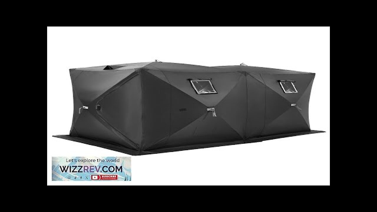 VEVOR 6-8 Person Ourdoor Portable Ice Shelter Pop-Up Ice Fishing Shanty Tent Review