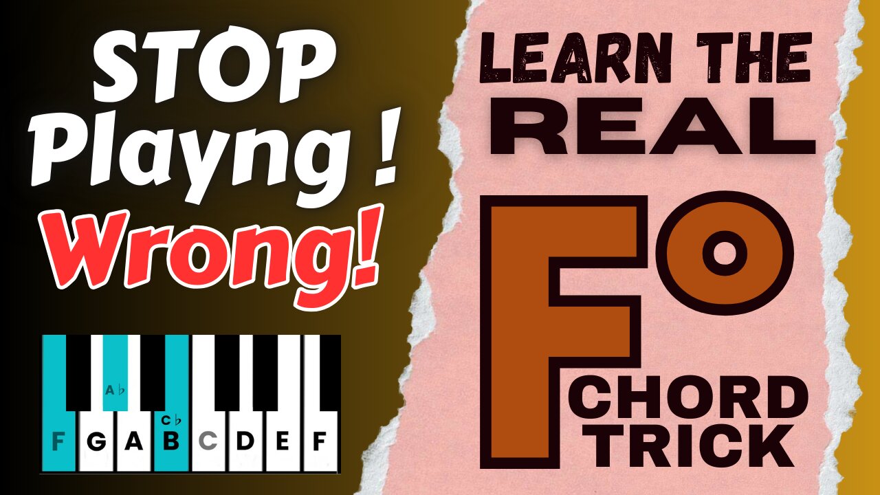 🎹 F Diminished Made EASY in 2 Minutes! (Step-by-Step Piano Trick) ⏱️