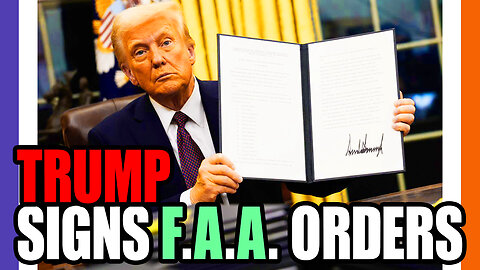 🚨BREAKlNG: Trump Signs FAA Related Executive Orders 🟠⚪🟣