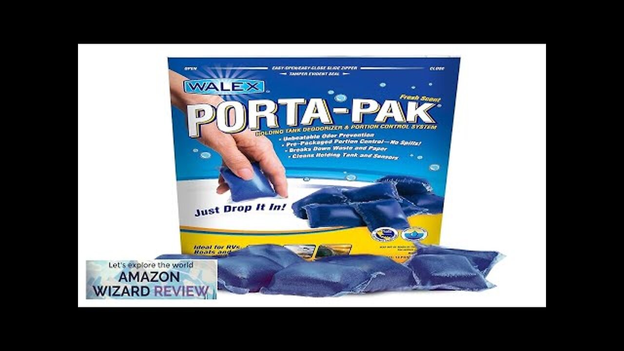 Walex Porta-Pak RV Marine Black Holding Tank Deodorizer Drop-Ins Camper Boat Camping Review