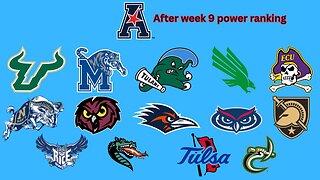 After week 9 power rankings for AAC football