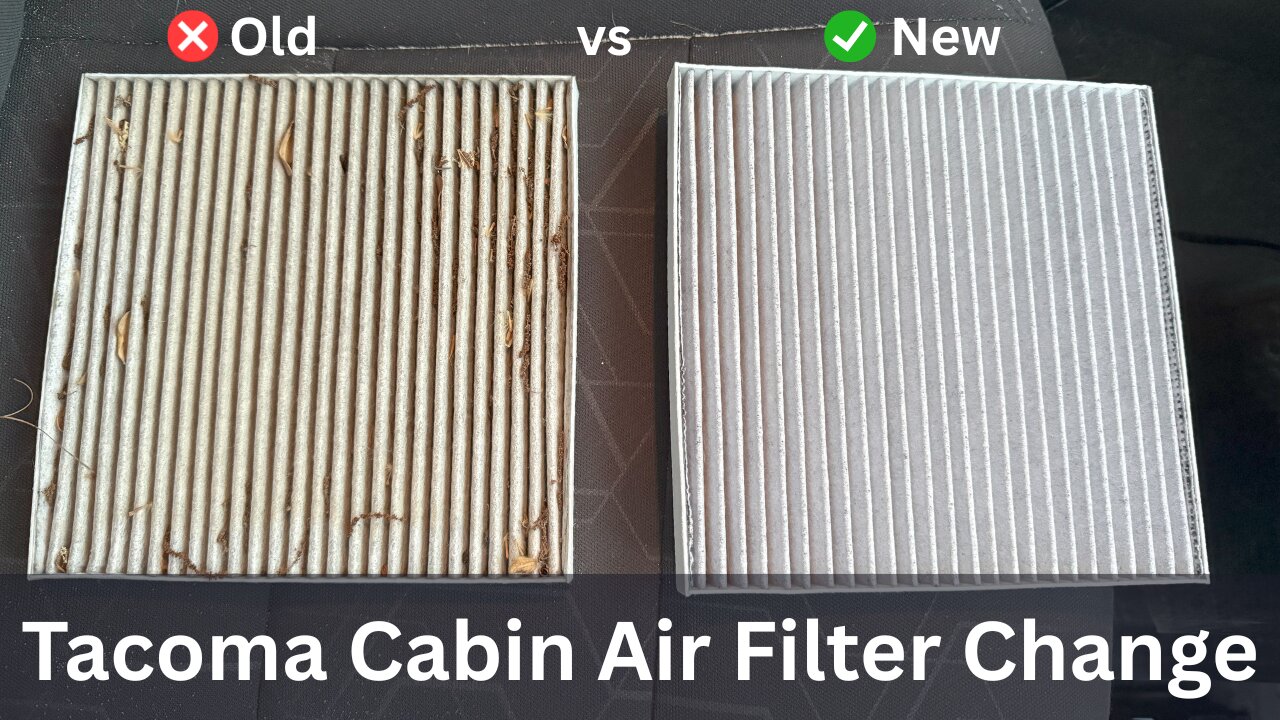 Toyota Tacoma Cabin Air Filter Replacement (2016–2023) | Easy DIY for 3rd Gen Tacoma