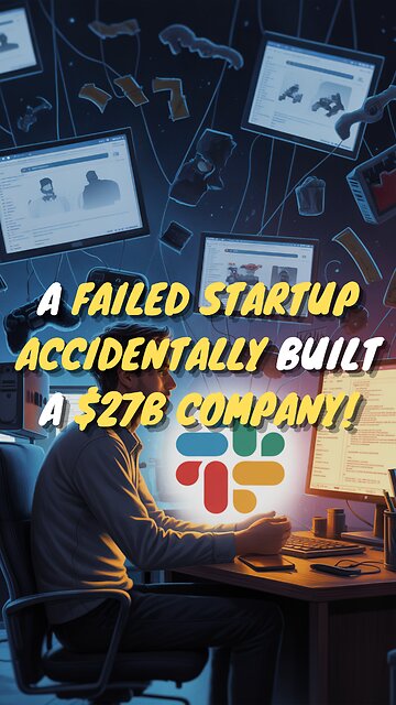A Failed Startup Accidentally Built A $27B Company! # Shorts #Slack #StewartButterfield #BestSoln