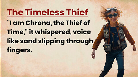 The Timeless Thief | The Thief Who Stole Time | A Small Story | Though English