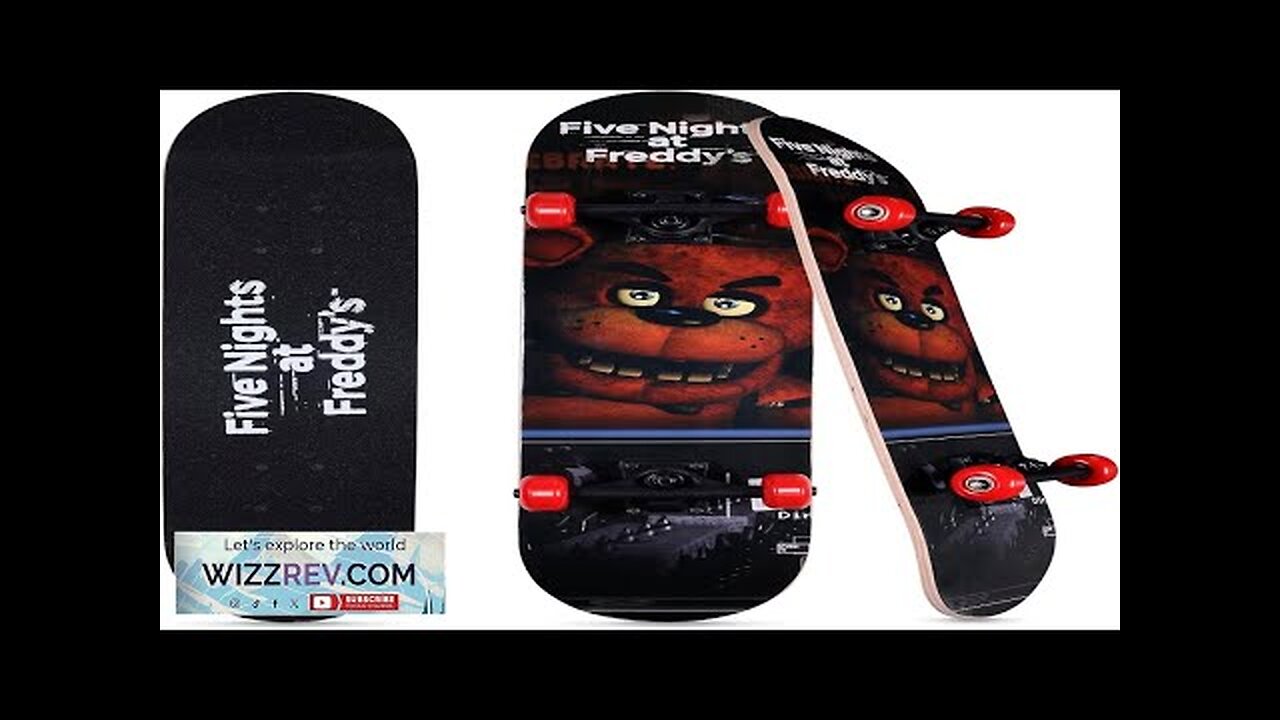 Five Nights at Freddy’s Skateboard with Printed Graphic Grip Tape Great Review