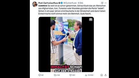 Menschen aus Afghanistan, Iran, Tunesien oder Marokko gründen die Partei "𝗟𝗜𝗖𝗛𝗧".