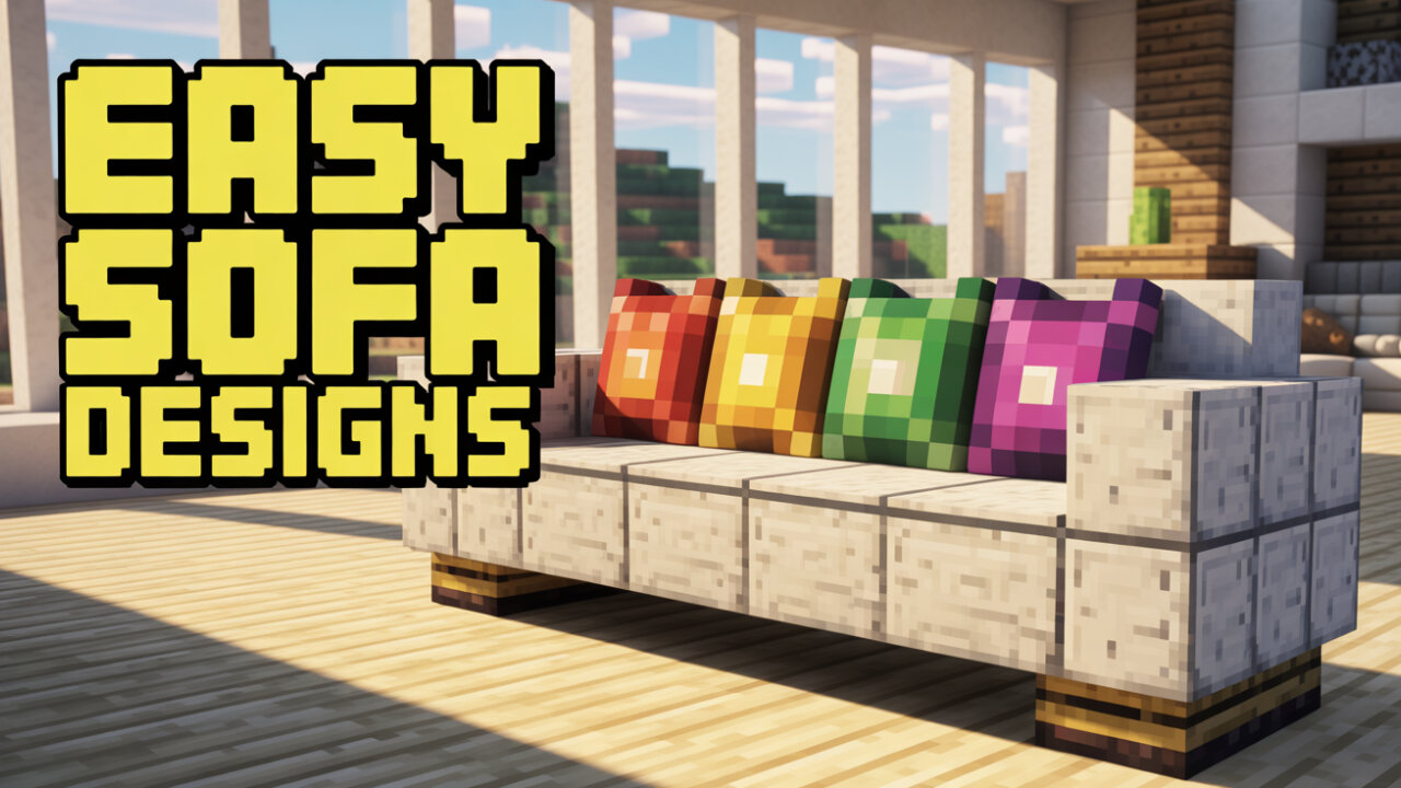 Build Your DREAM Sofa in Minecraft Now!