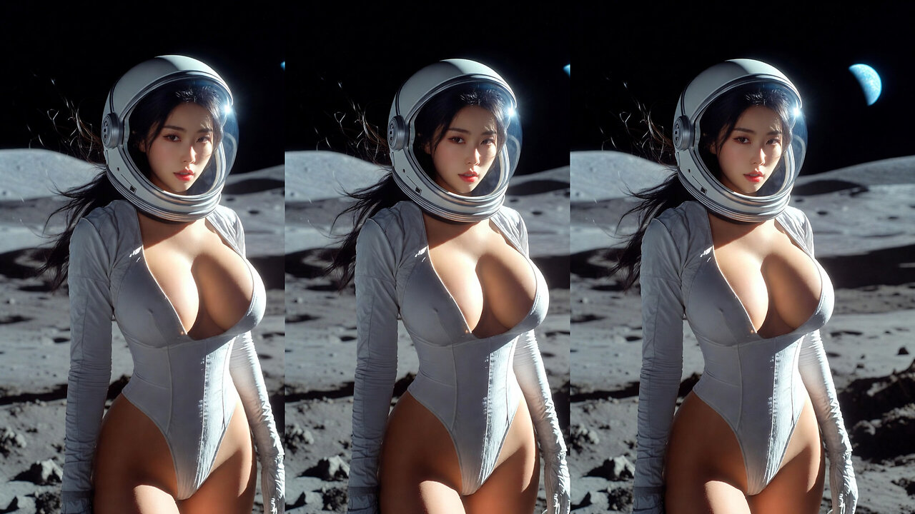 ASIAN SEXY ASTRONAUT DANCING