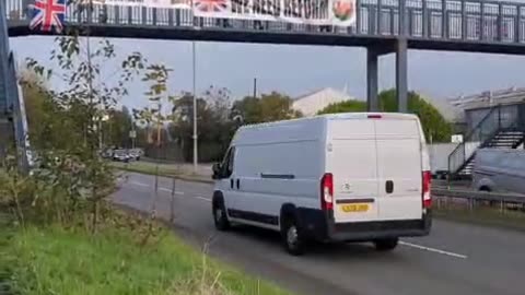 Swansea boys Fabian Way banner drop Plaid conference