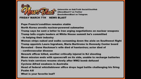 Friday, March 7, 2025 News Blast