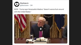 Trump Sabre Rattles For War With Venezuela - Who Benefits Folks?