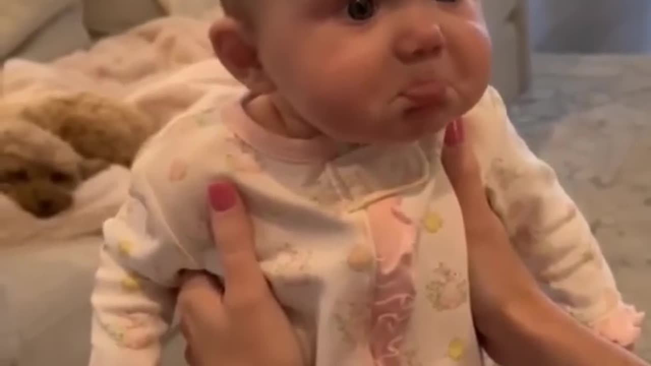 Cute Baby Reaction