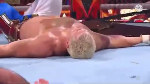 Cody Rhodes Kick out of Seth Rollins stomp wwe HIAC 2022