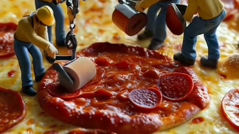 Make a large pizza AI