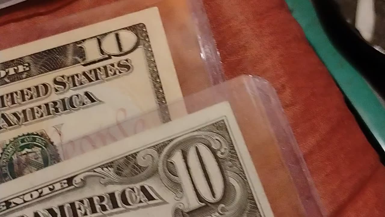 Some of my collectible error US currency.