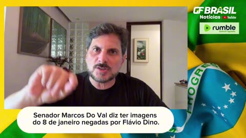 Senador Marcos Do Val diz ter imagens do 8 de janeiro das cameras do MJS apagadas.